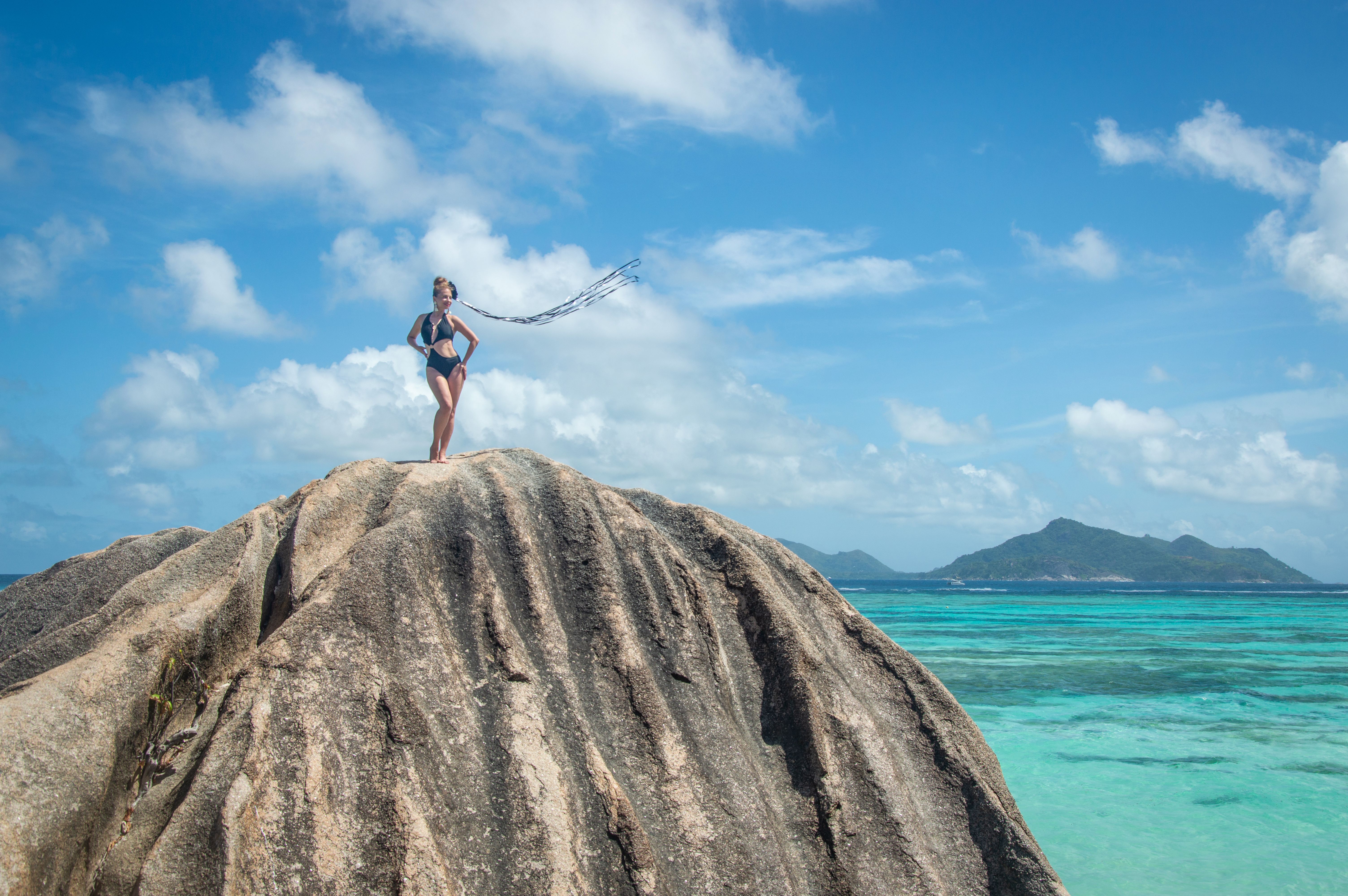 Seychelles beach and lagoon